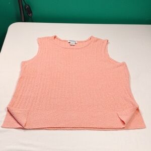 Hampshite Studio Womens Sleeveless Knit Top Size Large